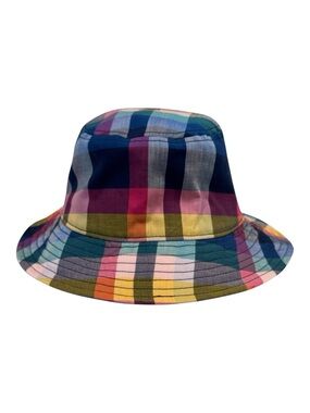 NWOT JCrew Colorful Madras Plaid Bucket Hat